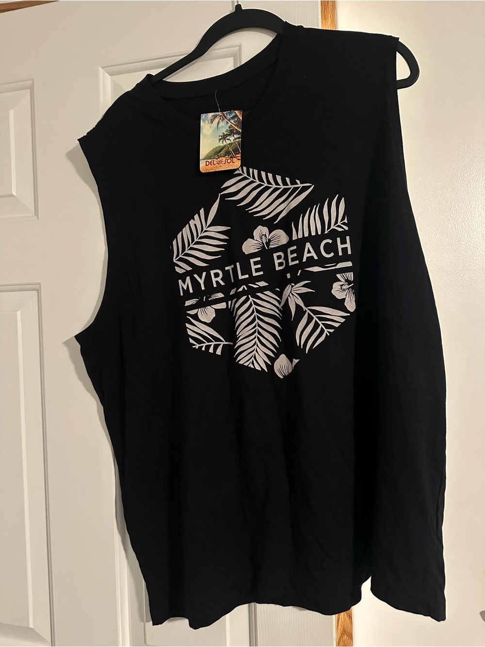 Myrtle Beach Graphic Muscle Tank - Black